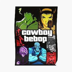 Cowboy Bebop Posters - Cowboy Bebop GTA V mosaic  Poster RB2910