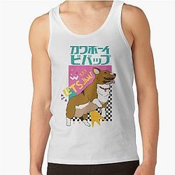 Cowboy Bebop Tank Tops - Let's Jam! Cowboy Bebop Corgi Tank Top RB2910