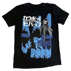 Cowboy Bebop T-Shirts - Jet Black Space Cowboy Graphic T-Shirt