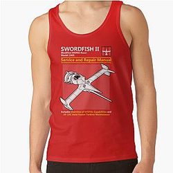 Cowboy Bebop Tank Tops - Swordfish Service and Repair Manual Tank Top RB2910