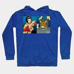Cowboy Bebop Hoodies – Woman Pointing at a Data Dog Hoodie
