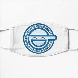 Cowboy Bebop Face Masks - The Laughing Man logo with scan lines - Ghost In The Shell Stand Alone Complex Flat Mask RB2910