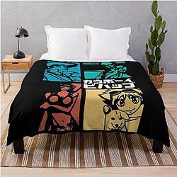Cowboy Bebop Blanket - Cowboy Bebop Retro Vintage Throw Blanket RB2910