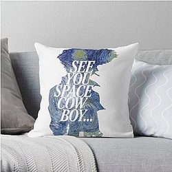 Cowboy Bebop Pillows - See you cowboy Bebop Starry night Throw Pillow Cover RB2910