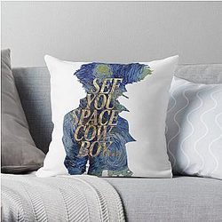Cowboy Bebop Pillows - See you space cowboy Bebop Starry night Throw Pillow Cover RB2910
