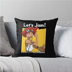 Cowboy Bebop Pillows - Jamming with Edward Throw Pillow Cover RB2910