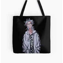 Cowboy Bebop Bags - Rindou Haitani smile All Over Print Tote Bag RB2910