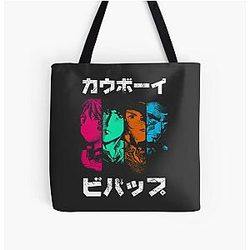 Cowboy Bebop Bags - Bebop Noir (color) All Over Print Tote Bag RB2910