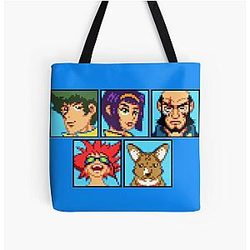 Cowboy Bebop Bags - Pixel Cowboy Bebop All Over Print Tote Bag RB2910