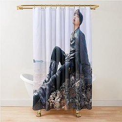 Hyerin and Hyeongjun CRAVITY Shower Curtain