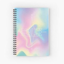 Kpop fanart lyric poster Spiral Notebook