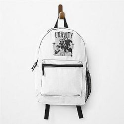 Cravity Kpop Boygroup Scrapbook Collage Cozy Y2K Vintage Design Backpack
