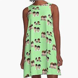 CRAVITY Woobin & Hyeongjun A Line Dress