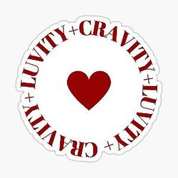 Cravity Luvity Love Sticker