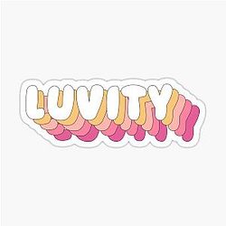 CRAVITY - Luvity Fandom Name Pink Text PINK PEACH Sticker