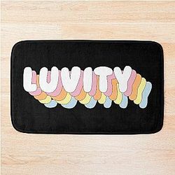 CRAVITY - Luvity Fandom Name PASTEL Quote Text RAINBOW Bath Mat