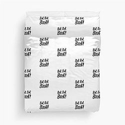 Bok Bitch - Crazy Rich Asians Text Design in Black Duvet Cover
