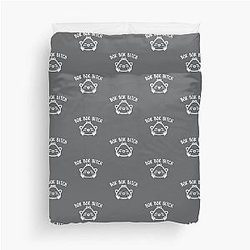 Bok Bitch - Crazy Rich Asians Chickens Text Design in White Duvet Cover