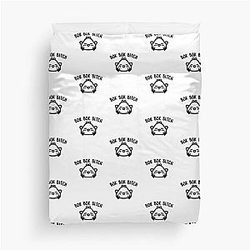 Bok Bitch - Crazy Rich Asians Chickens Text Design in Black Duvet Cover
