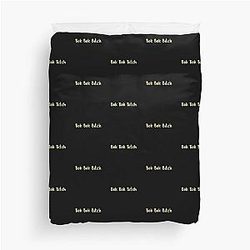 Bok Bitch - Crazy Rich Asians Design in Yellow Text because Chickens are Bitches Duvet Cover