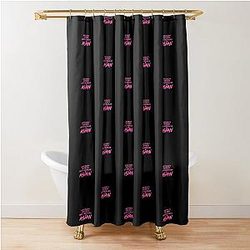 Crazy Rich Asians Design in Pink Shower Curtain