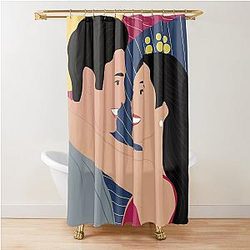 Crazy Rich Asians - Nick Young and Rachel Chu Shower Curtain