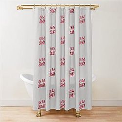 Bok Bitch -Crazy Rich Asians Text Design in Red - because Chickens are Bitches! Shower Curtain