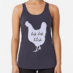 Bok Bitch Rich Asians Racerback Tank Top