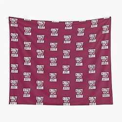 Crazy Rich Asians Design in white text Tapestry