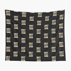 Crazy Rich Asians Asian Design in Orange Tapestry
