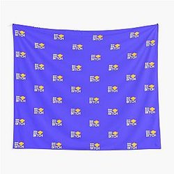 Bok Bitch - Crazy Rich Asians Design in White on Blue because Chickens are Bitches! Tapestry