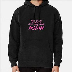 Not Crazy Rich Just Asian - Crazy Rich Asians Design in Pink Text because Chickens are Bitches Pullover Hoodie