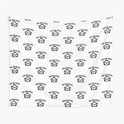 Bok Bitch -Crazy Rich Asians Chickens Text Design in Black Tapestry