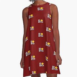 Bok Bok Bitch - Crazy Rich Asians Design in White because Chickens Are Bitches A-Line Dress