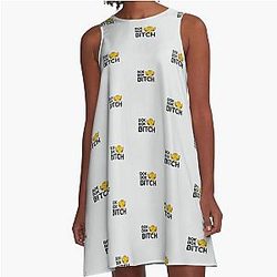 Bok Bitch -Crazy Rich Asians Design in Black- because Chickens are Bitches! A-Line Dress
