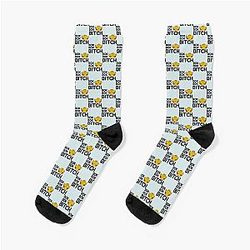Bok Bok Bitch - Crazy Rich Asians Design in Black - because Chickens are Bitches Socks