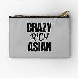 Crazy Rich Asians Design in Black Zipper Pouch