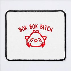 Bok Bitch - Crazy Rich Asians Chickens Design in Red Mouse Pad