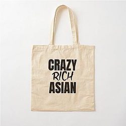 Crazy Rich Asians Design in Black Cotton Tote Bag