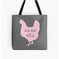 Bitch Crazy Rich Asians All Over Print Tote Bag