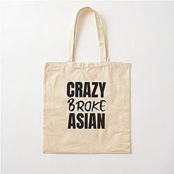 Crazy Rich Asian Design in Black Cotton Tote Bag
