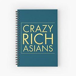 Crazy Rich Asians Spiral Notebook 
(I removed "novel". all but one of the duplicate words also.
