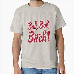 Bok Bitch - Crazy Rich Asians Text Design in Red - because Chickens are Bitches! Classic T-Shirt