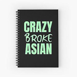 Crazy Rich Asians Design in Green Spiral Notebook