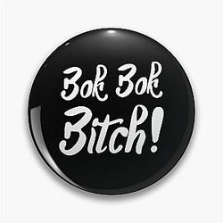 Bok Bitch - Crazy Rich Asians Text Design in White - because Chickens are Bitches