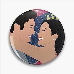 Crazy Rich Asians - Nick Young and Rachel Chu Pins