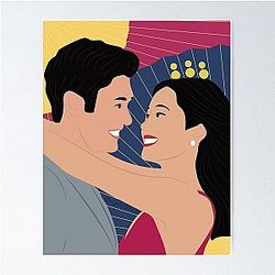 Crazy Rich Asians - Nick Young and Rachel Chu Poster