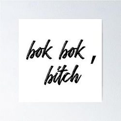 Bok Bitch Crazy Rich Asians Poster