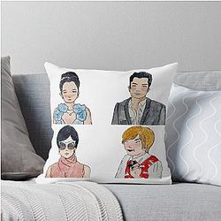 Crazy Rich Asians Fanart Throw Pillow