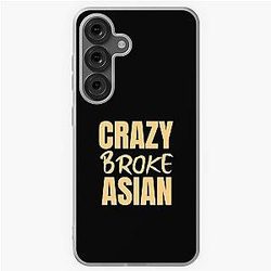 Crazy Broke Asian -Crazy Rich Asians Design in orange text Samsung Galaxy Soft Case